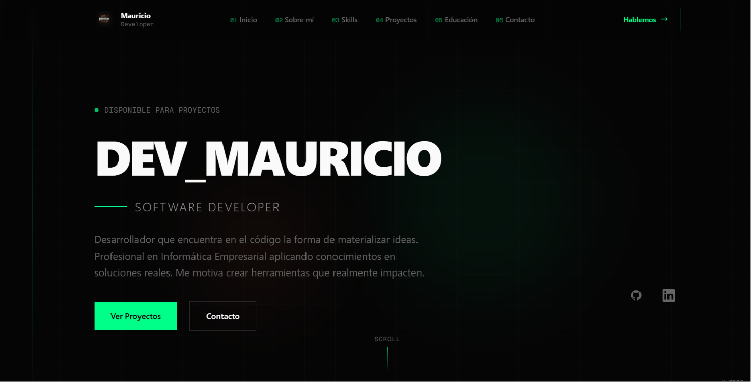 Muestra de landing page entregada a cliente